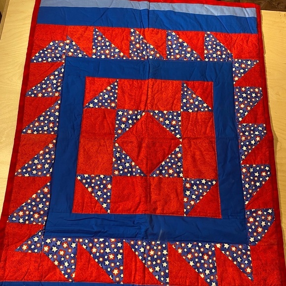 Hand Crafted Other - Hand Crafted Patriotic Lap Quilt 46” x 35” (HL)